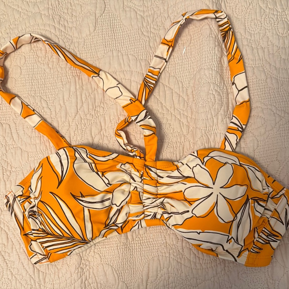 Tropical Floral Bikini Top